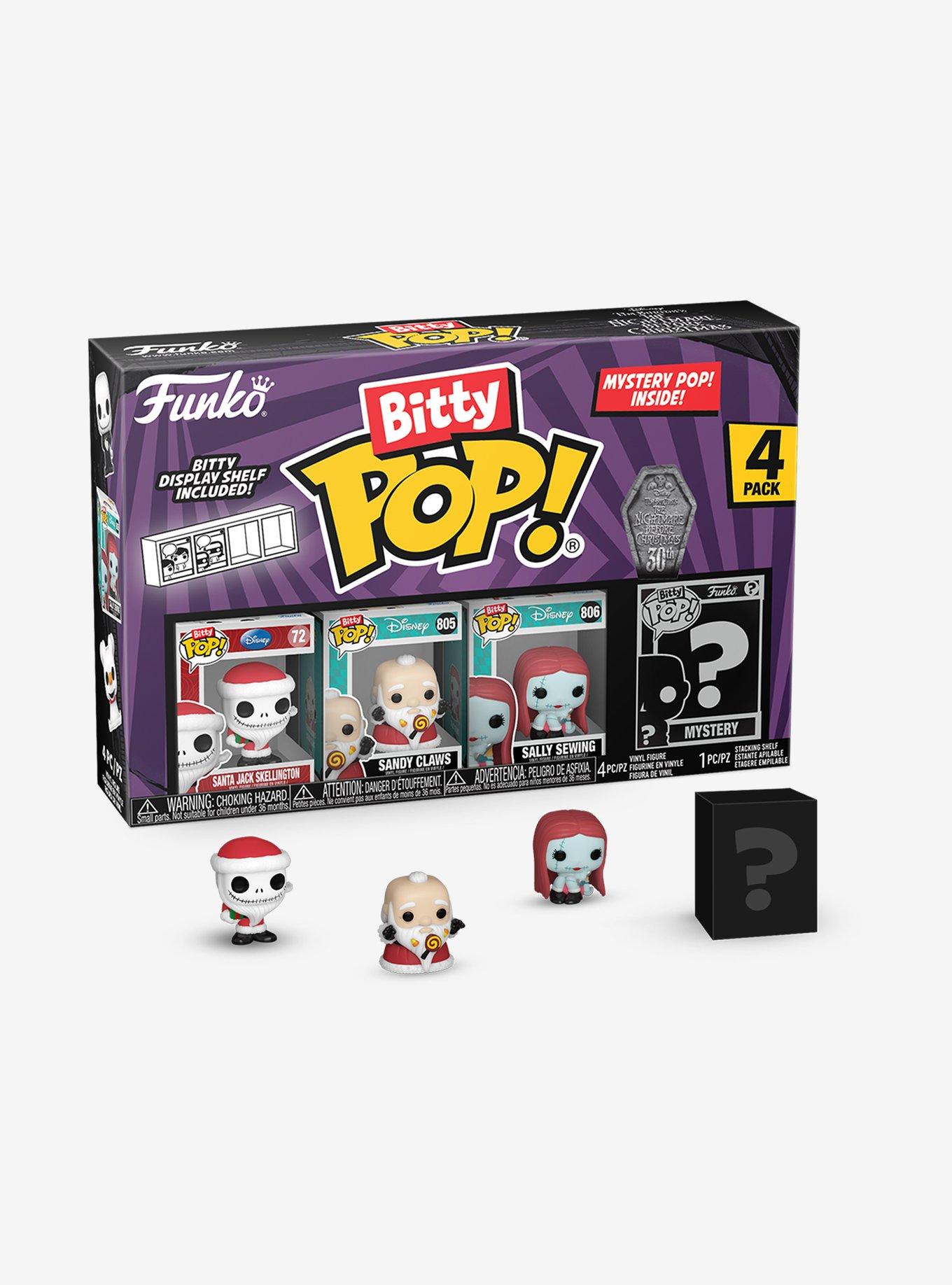  Funko Bitty Pop! The Nightmare Before Christmas Mini  Collectible Toys 4-Pack - Sally, Jack Skellington, Zero & Mystery Chase  Figure (Styles May Vary) : Toys & Games