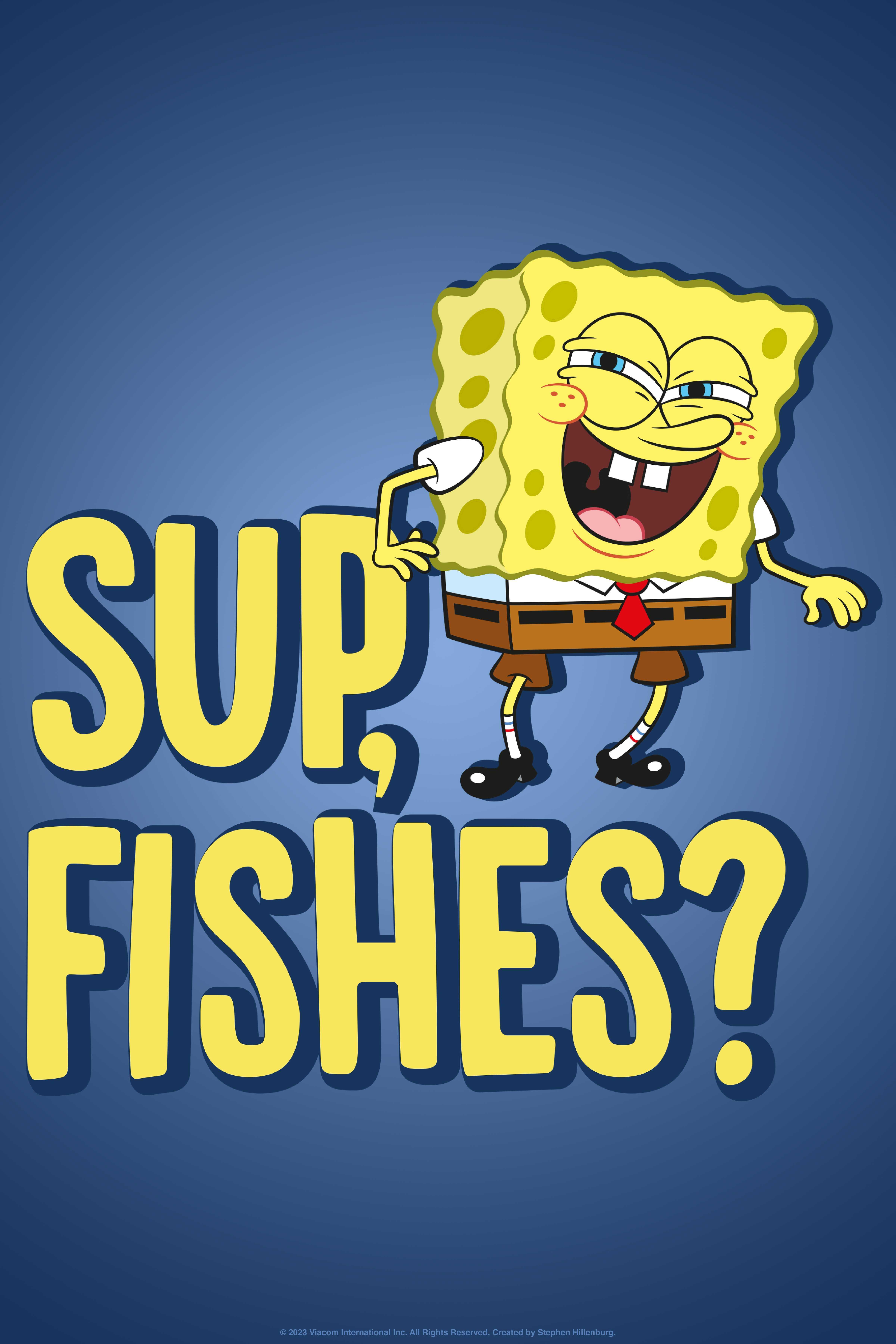 Spongebob Squarepants Sup, Fishes? Poster, , hi-res