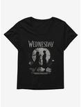 Wednesday Enid Roommate Girls T-Shirt Plus Size, BLACK, hi-res