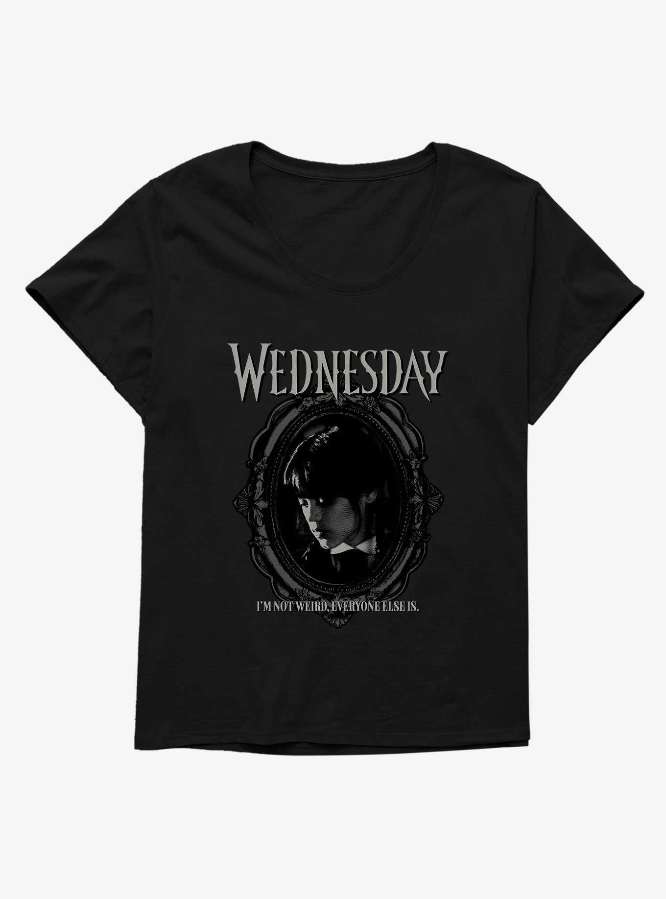 Wednesday I'm Not Weird Girls T-Shirt Plus Size, , hi-res
