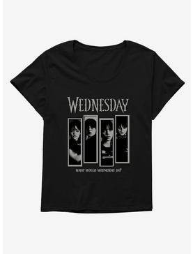 Wednesday What Would Wednesday Do? Panels Girls T-Shirt Plus Size, , hi-res