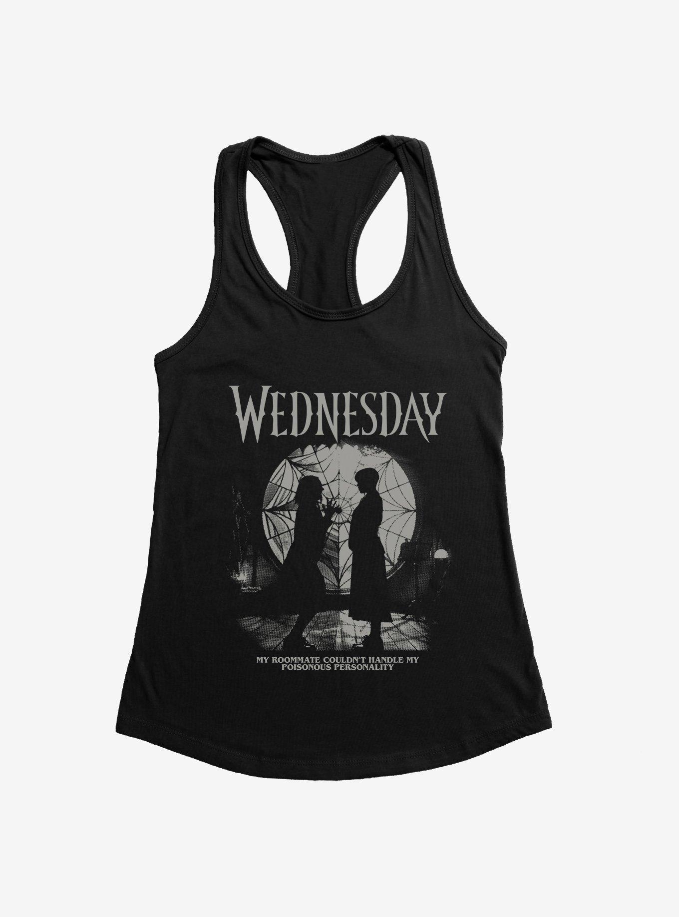 Wednesday Enid Roommate Girls Tank, BLACK, hi-res