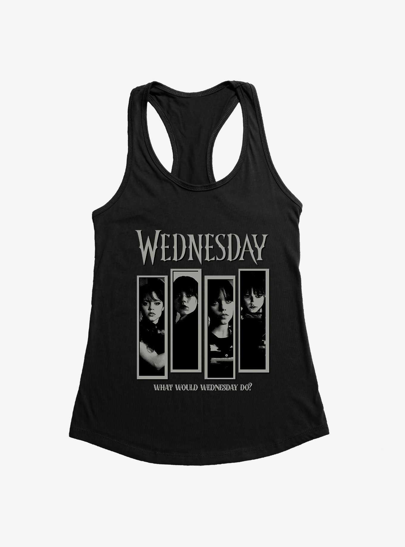 Wednesday What Would Wednesday Do? Panels Girls Tank, , hi-res