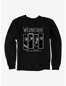 Wednesday What Would Wednesday Do? Panels Sweatshirt, , hi-res