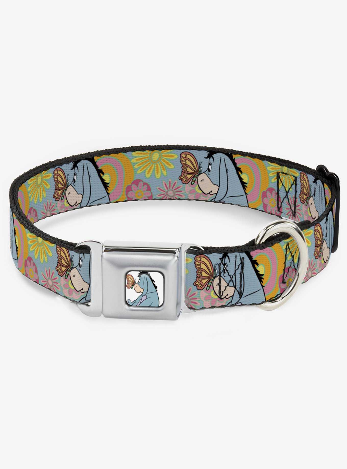 Disney Winnie The Pooh Eeyore Butterfly Seatbelt Buckle Dog Collar, , hi-res