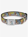 Disney Winnie The Pooh Eeyore Butterfly Seatbelt Buckle Dog Collar, BLUE, hi-res