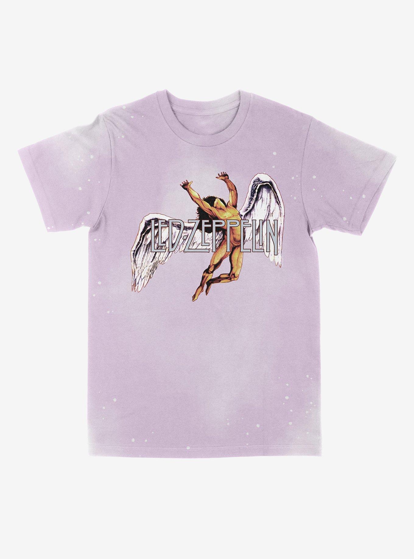 Led Zeppelin Icarus Logo Boyfriend Fit Girls T-Shirt, LAVENDER, hi-res