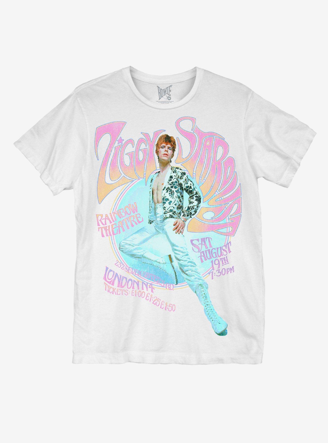 David Bowie Ziggy Stardust Live Boyfriend Fit Girls T-Shirt, BLACK, hi-res