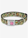 Disney The Princess And The Frog Tianas Place Seatbelt Buckle Dog Collar, GREEN, hi-res