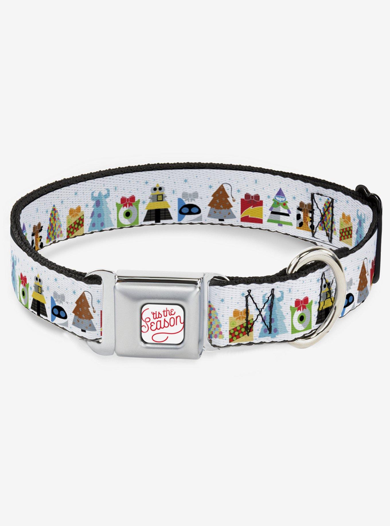 Disney Pixar Character Holiday Gifts Seatbelt Buckle Dog Collar, MULTICOLOR, hi-res