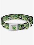 Disney Mickey Mouse St Patricks Day Lucky Me Seatbelt Buckle Dog Collar, GREEN, hi-res