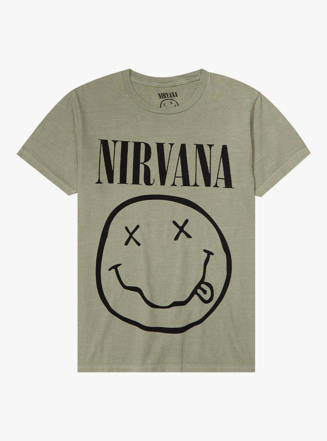 Nirvana Smile Sage Girls T-Shirt, SAGE, hi-res