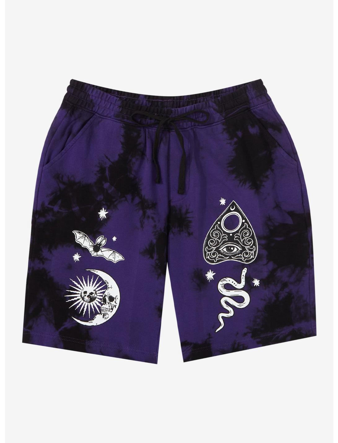 Occult Symbols Tie-Dye Lounge Shorts | Hot Topic