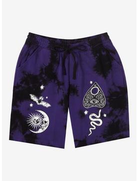 Occult Symbols Tie-Dye Lounge Shorts, , hi-res