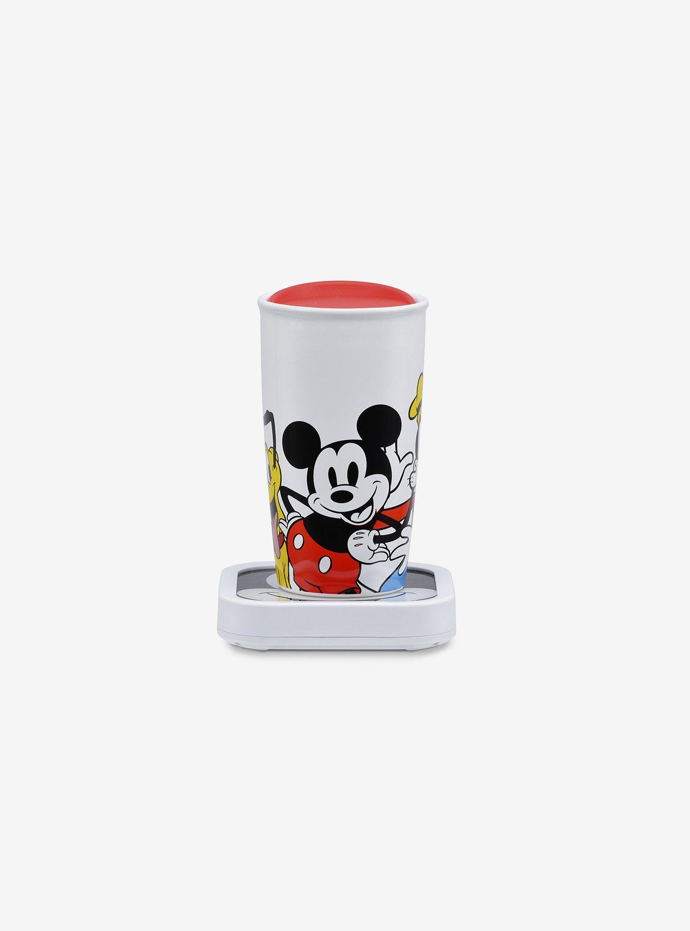 Mickey & Friends Glass Top Mug Warmer with 16 Ounce Mug
