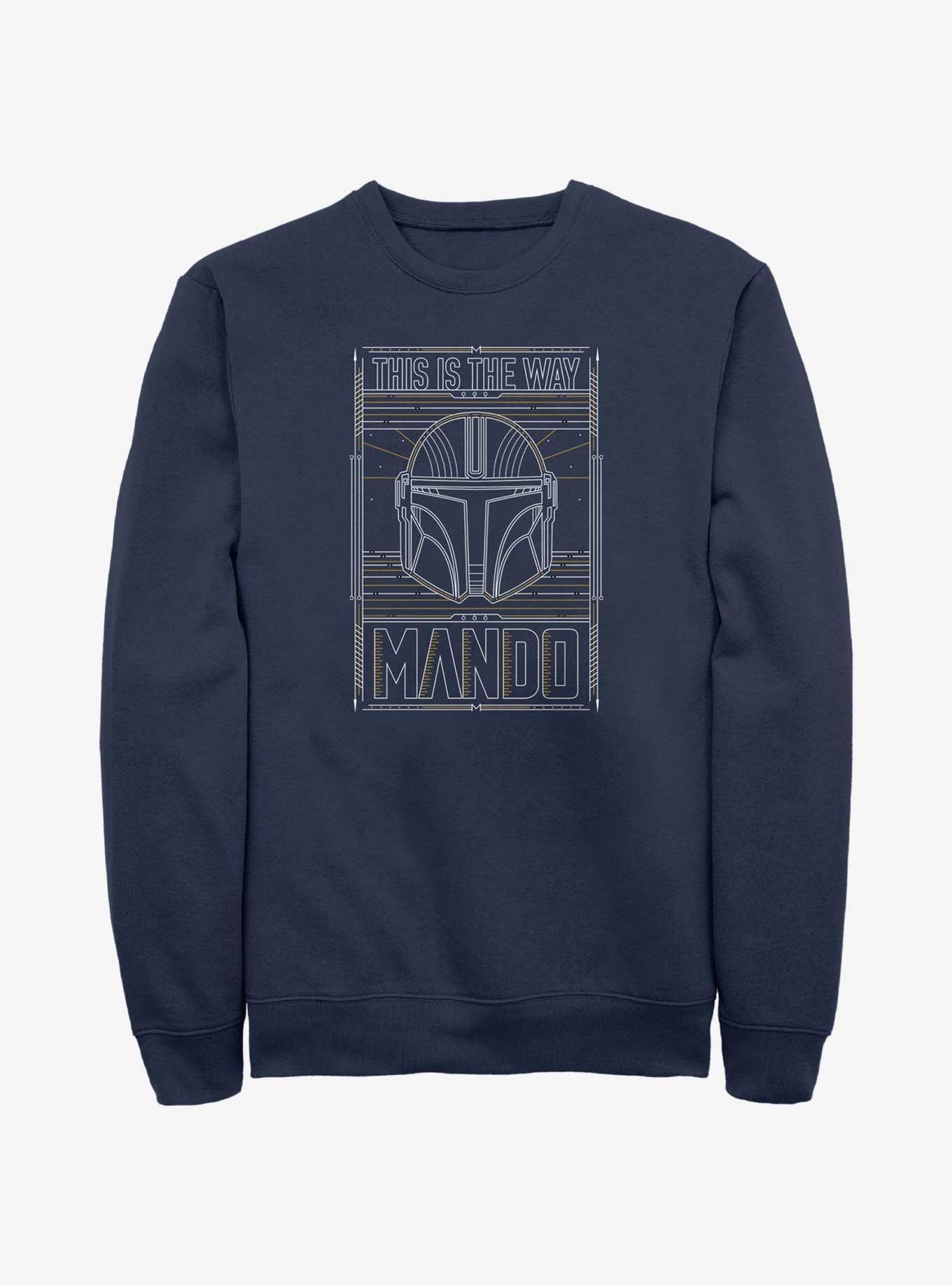 Star Wars The Mandalorian This Is The Way Mando Card Sweatshirt