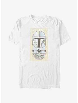 Star Wars The Mandalorian Grogu & Mando Clan Mudhorn Card T-Shirt, , hi-res