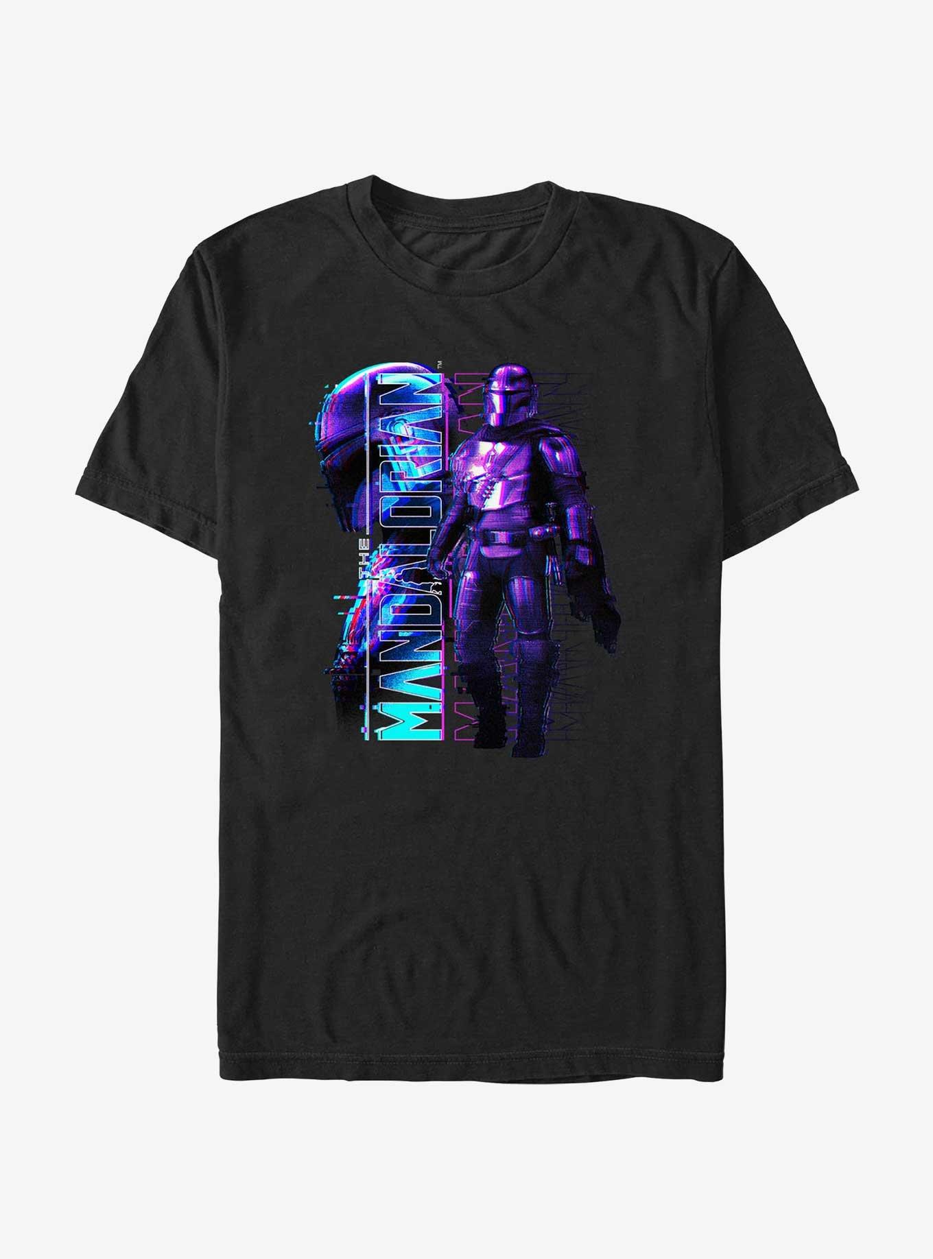 Star Wars The Mandalorian Mando Glitch T-Shirt, , hi-res