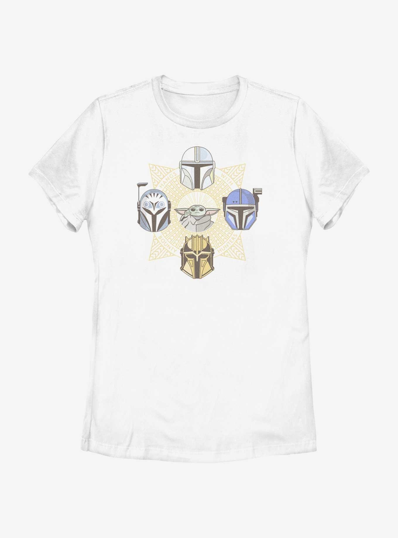 Star Wars The Mandalorian Grogu and Bounty Hunters Womens T-Shirt, , hi-res