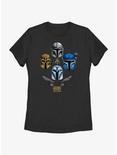 Star Wars The Mandalorian Helmets Held High Womens T-Shirt, BLACK, hi-res
