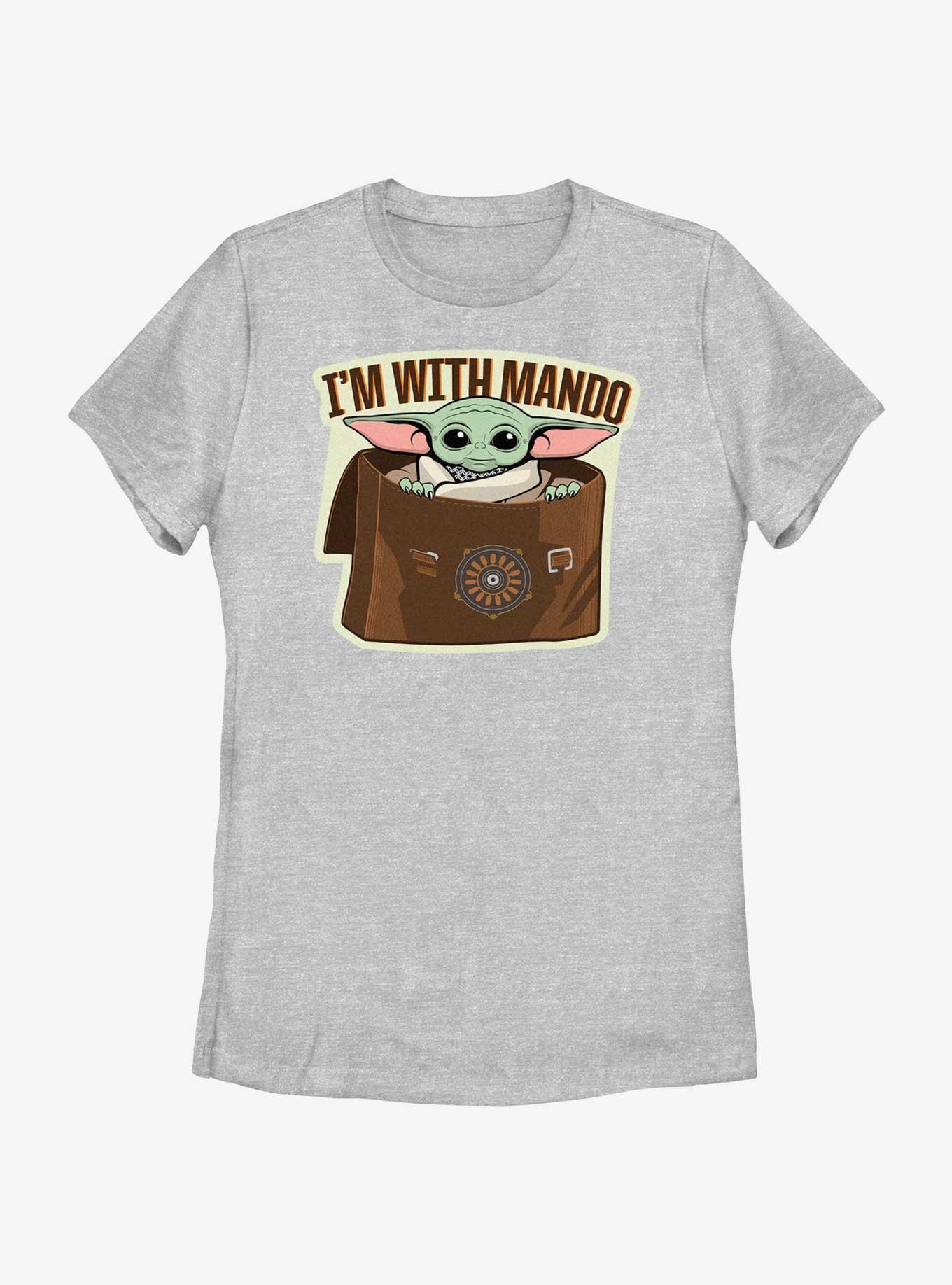 Star Wars The Mandalorian Grogu I'm With Mando Womens T-Shirt, , hi-res