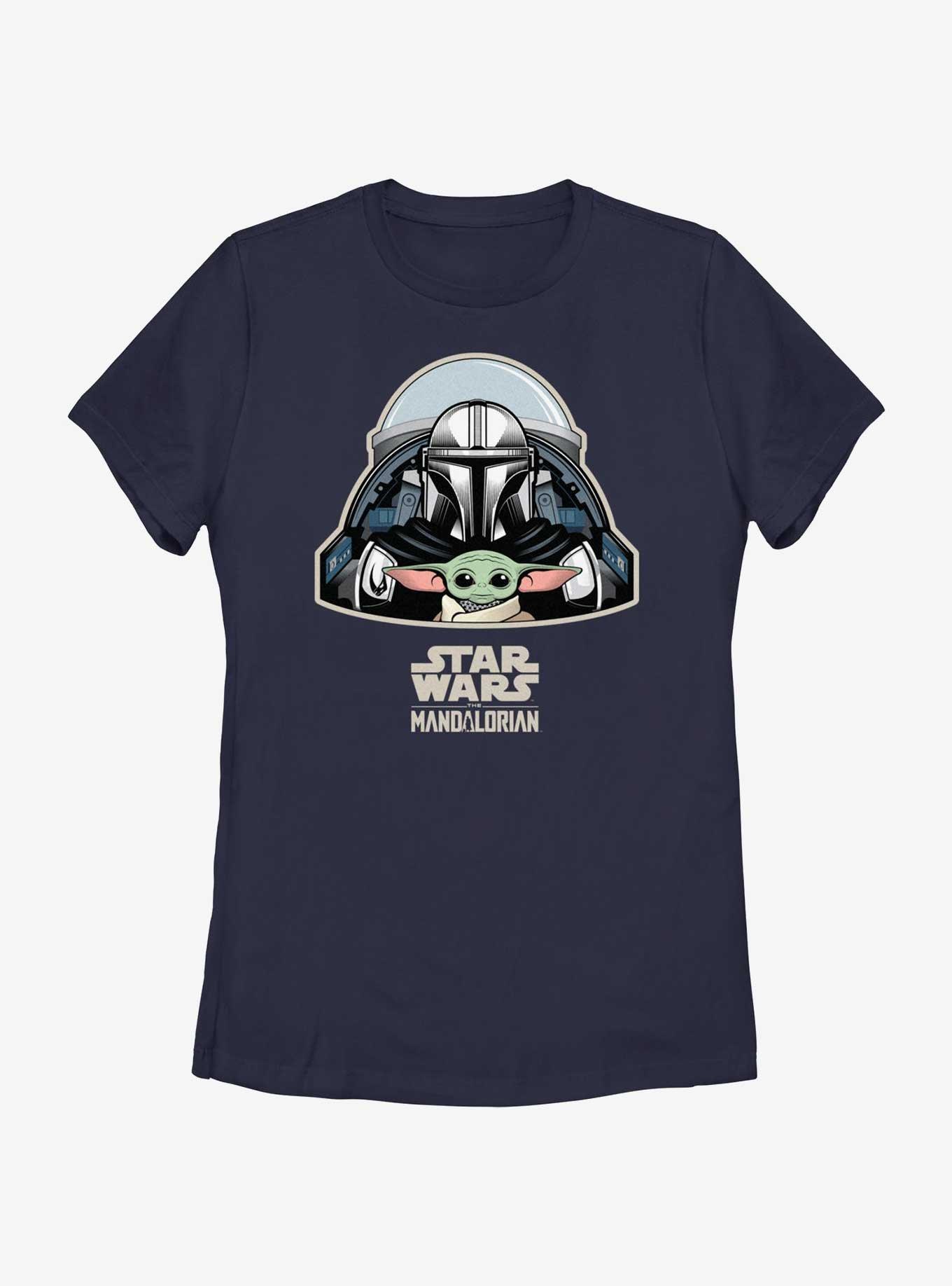 Star Wars The Mandalorian Mando & Grogu Cockpit Womens T-Shirt, , hi-res