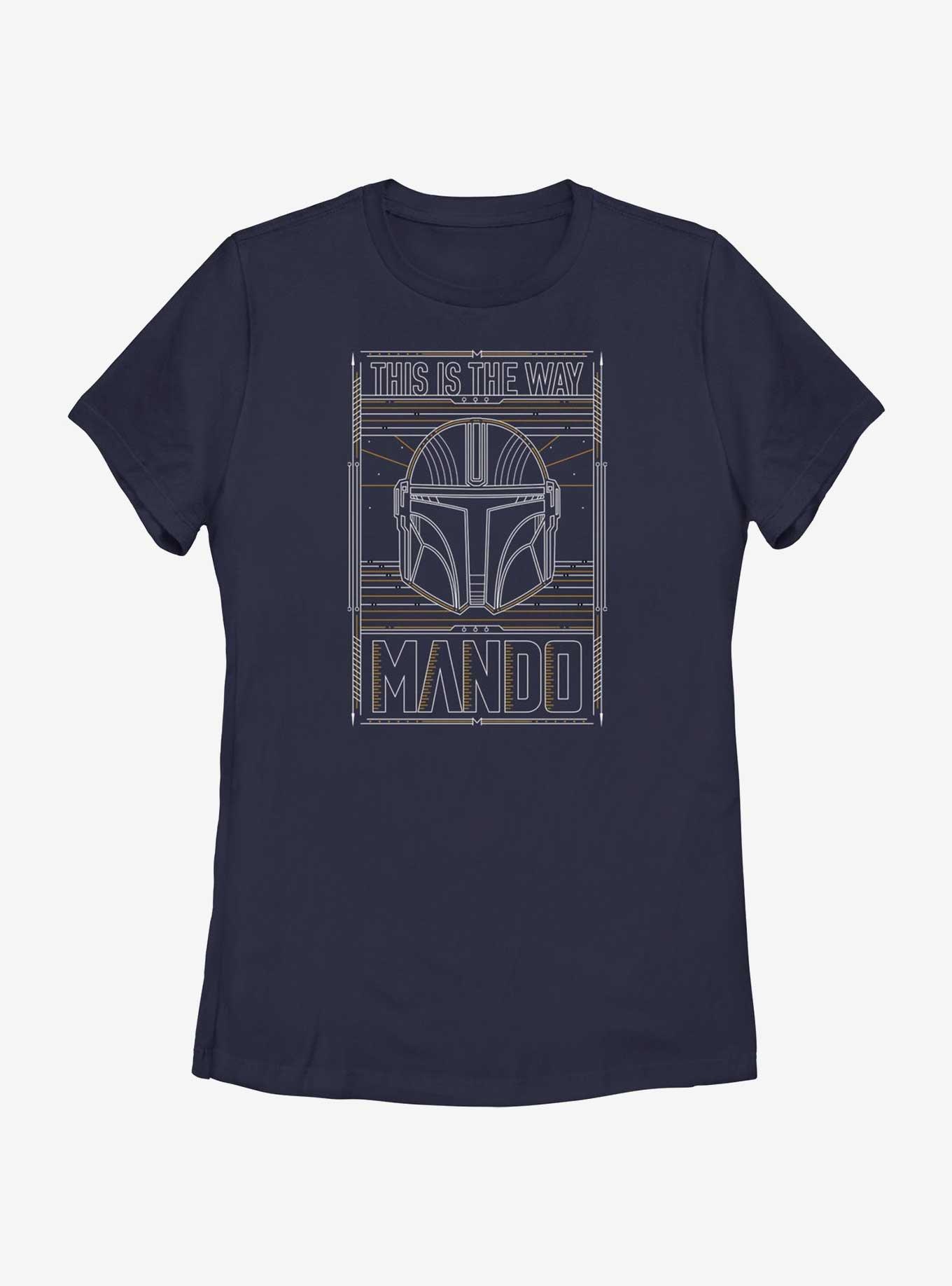 Star Wars The Mandalorian This Is The Way Mando Card Womens T