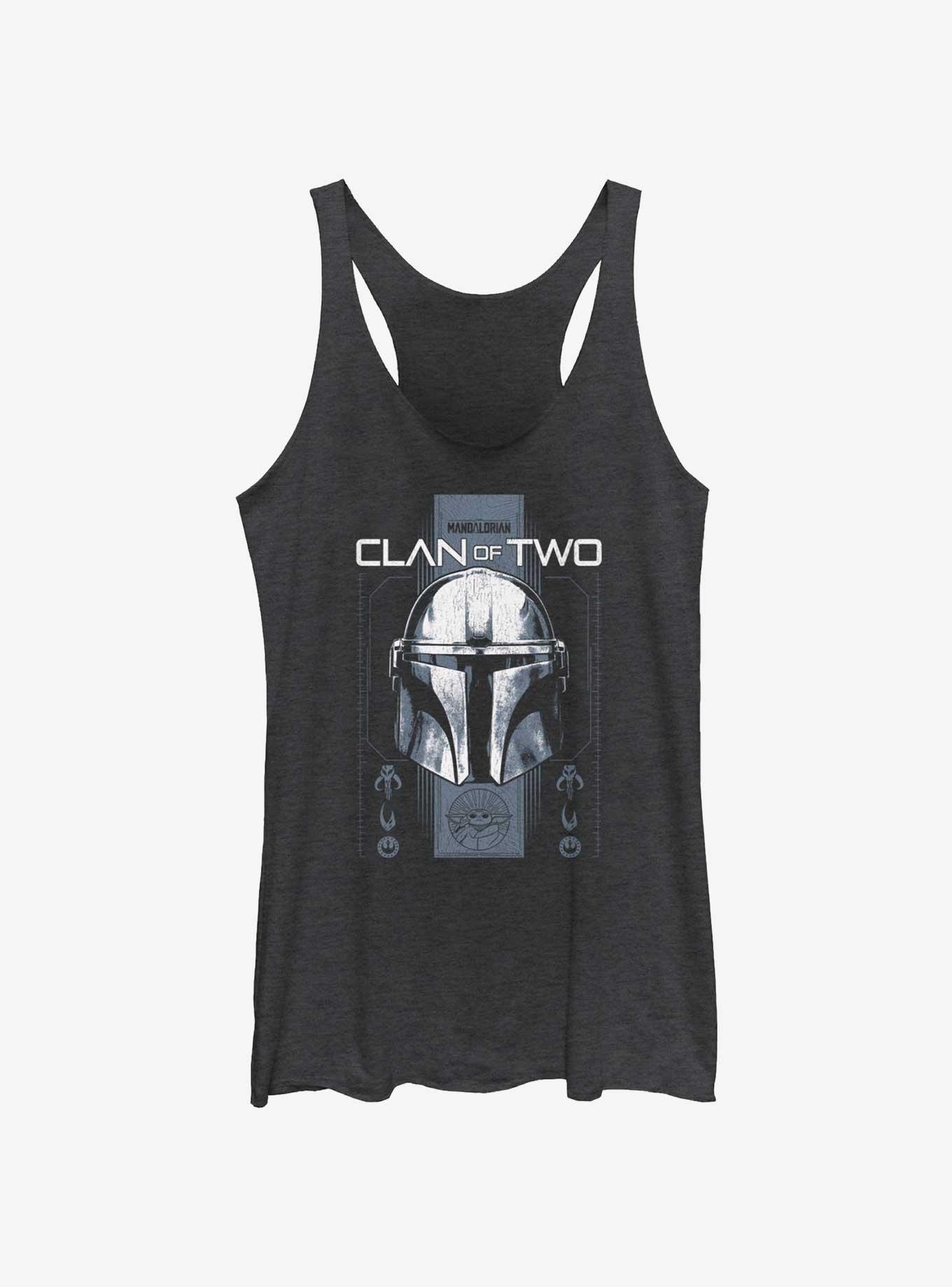 Star Wars The Mandalorian Clan of Two Womens Tank Top, BLK HTR, hi-res