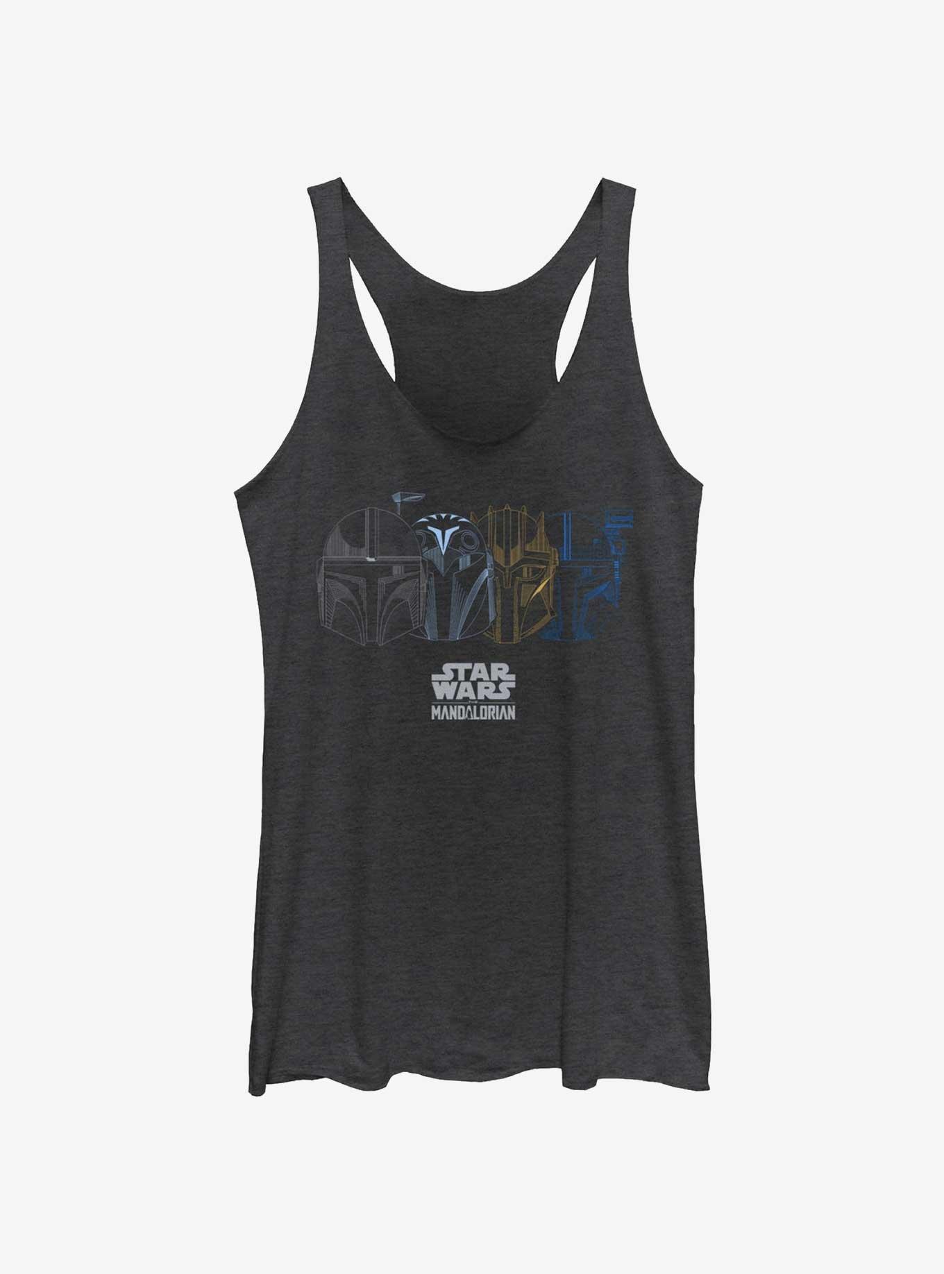 Star Wars The Mandalorian Helmet Logo Womens Tank Top, , hi-res