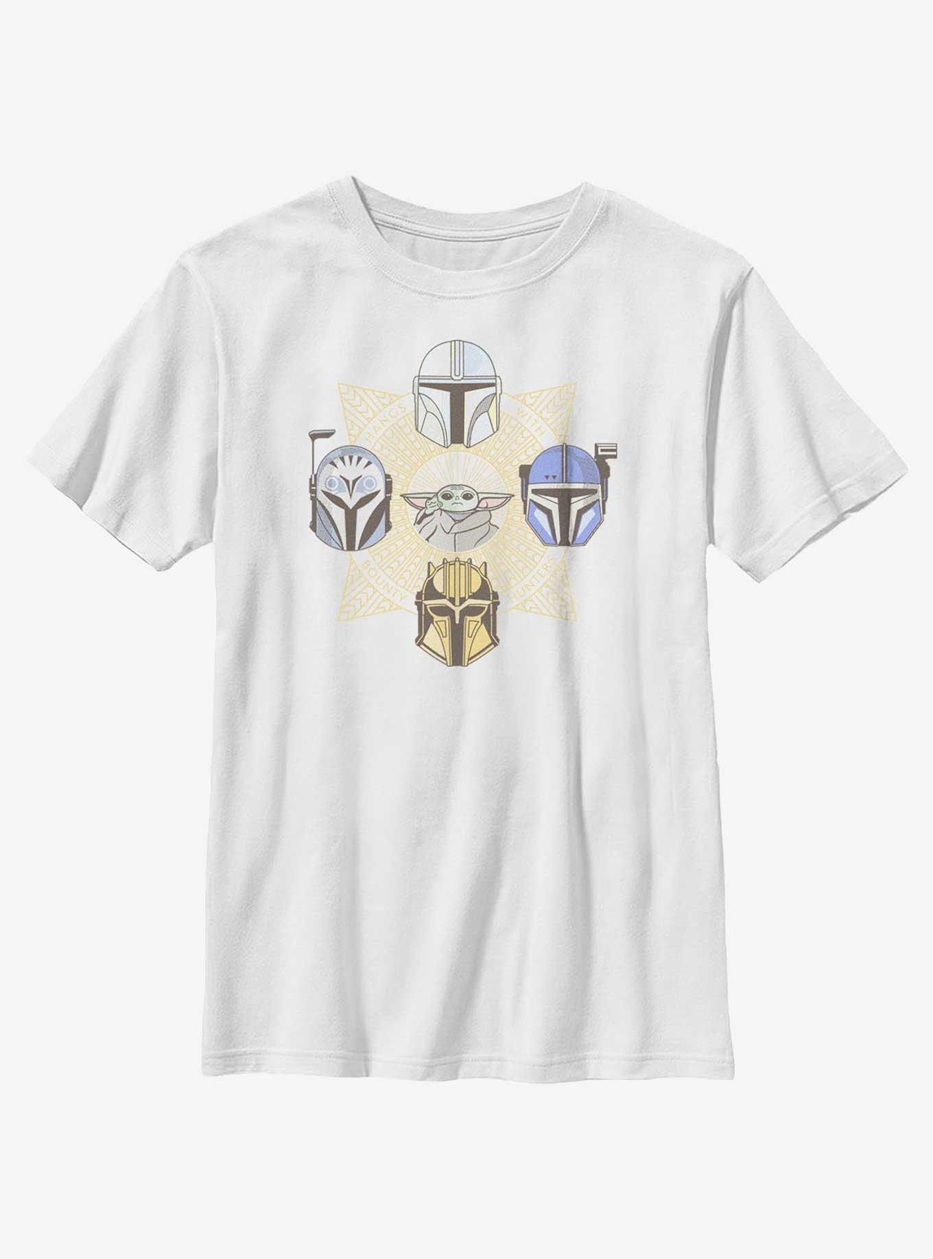 Star Wars The Mandalorian Grogu and Bounty Hunters Youth T-Shirt, , hi-res