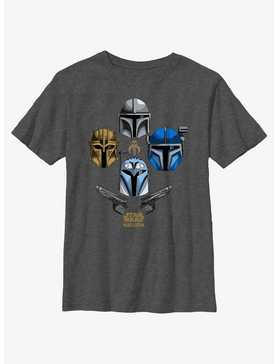 Star Wars The Mandalorian Helmets Held High Youth T-Shirt, , hi-res