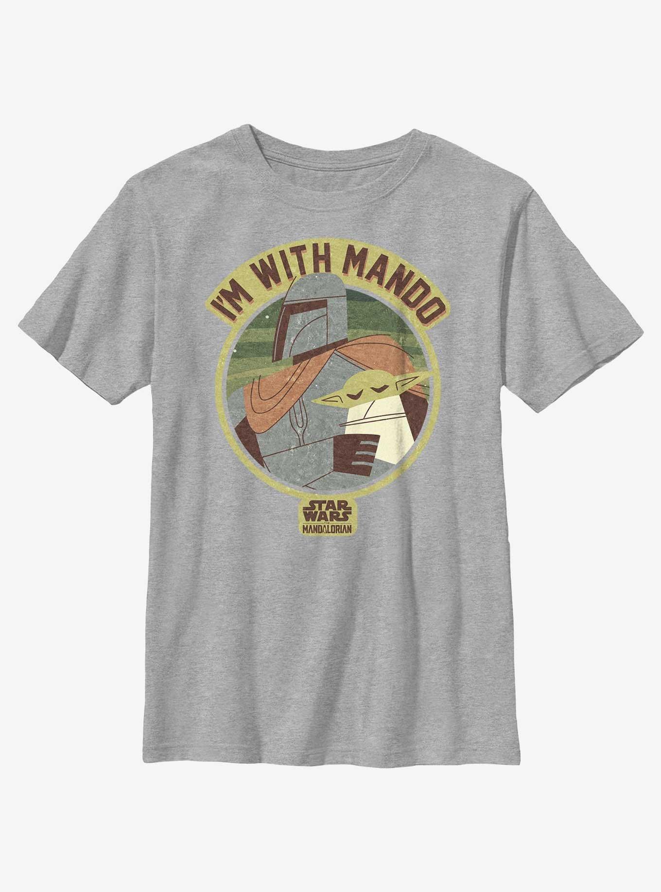 Star Wars The Mandalorian I'm With Mando Youth T-Shirt, , hi-res