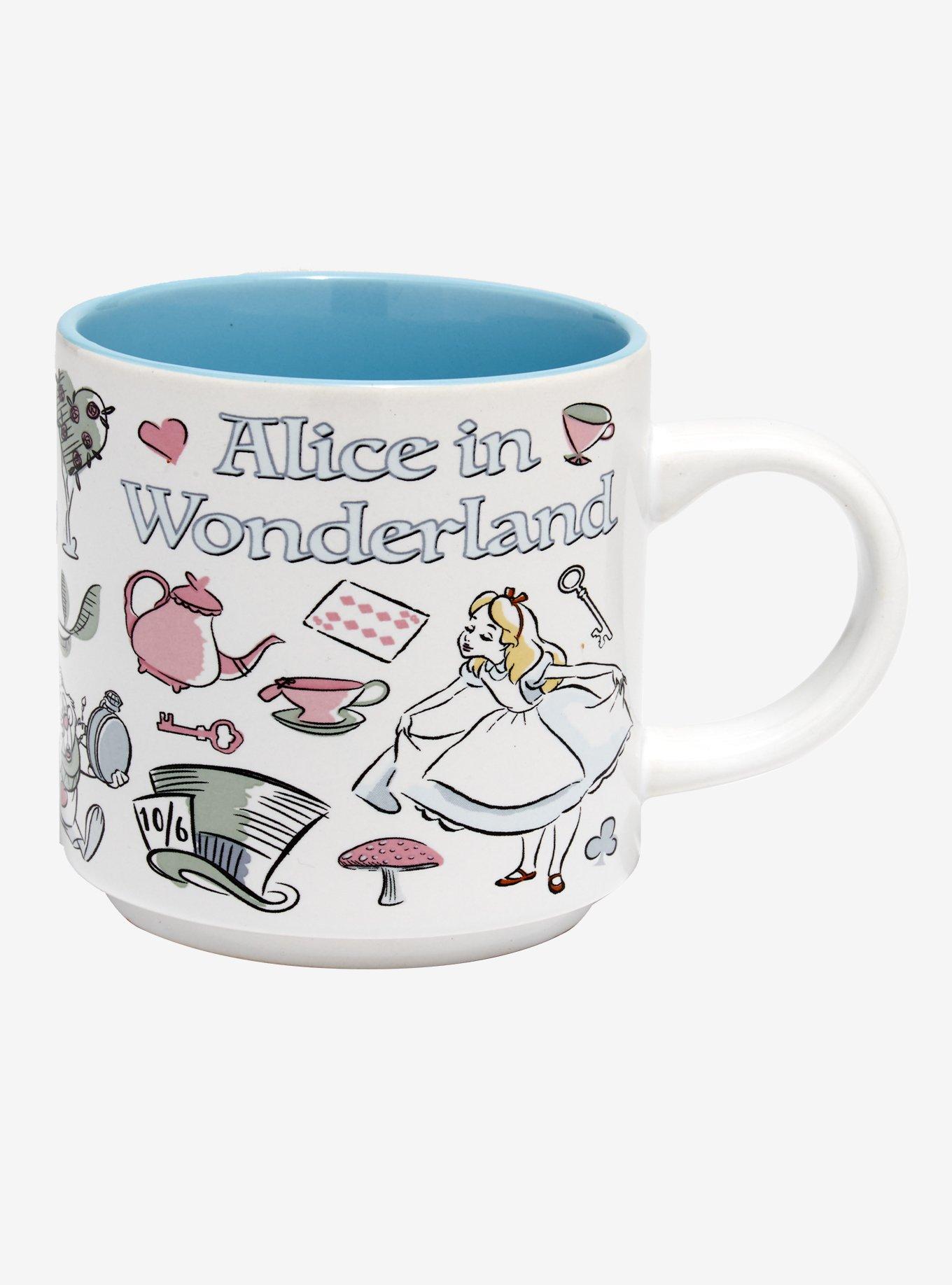 Disney Alice in Wonderland Icons Allover Print Mug, , hi-res
