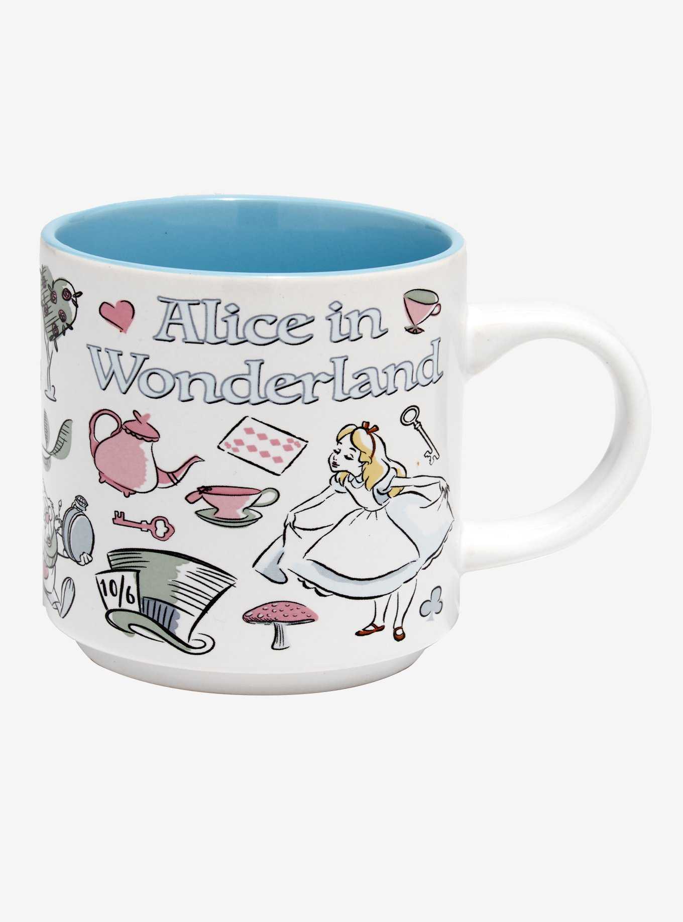 Disney Alice in Wonderland Icons Allover Print Mug, , hi-res