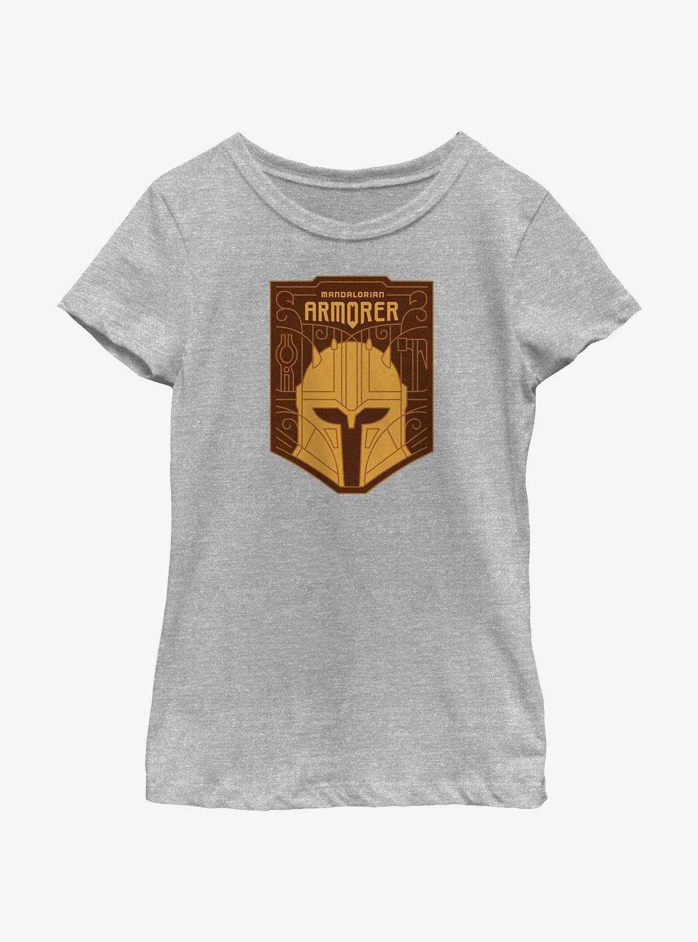 Star Wars The Mandalorian Armorer Crest Youth Girls T-Shirt, , hi-res