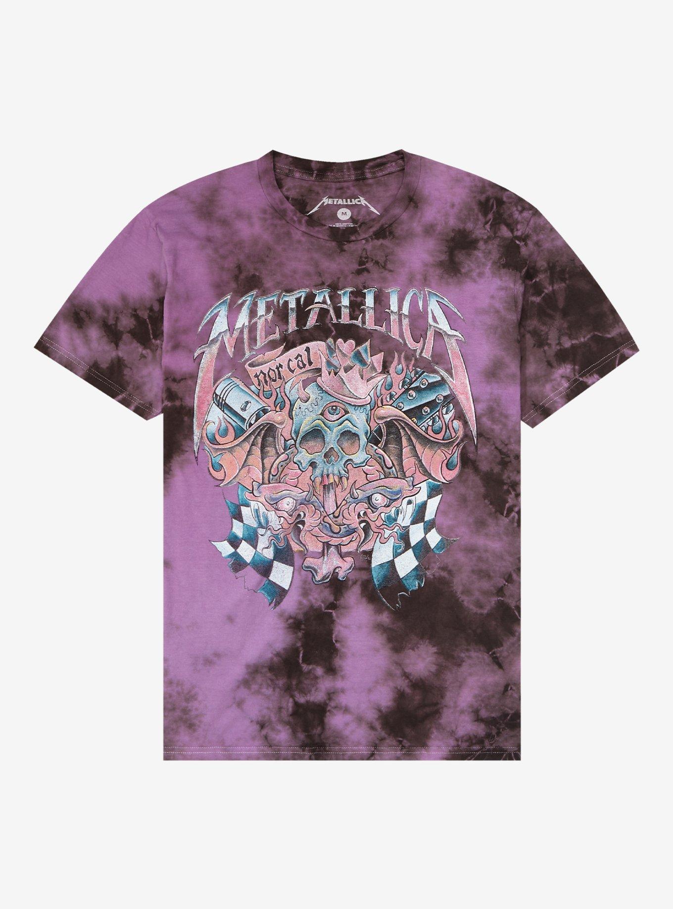 Metallica NorCal Skull Tie-Dye Girls T-Shirt, MULTI, hi-res