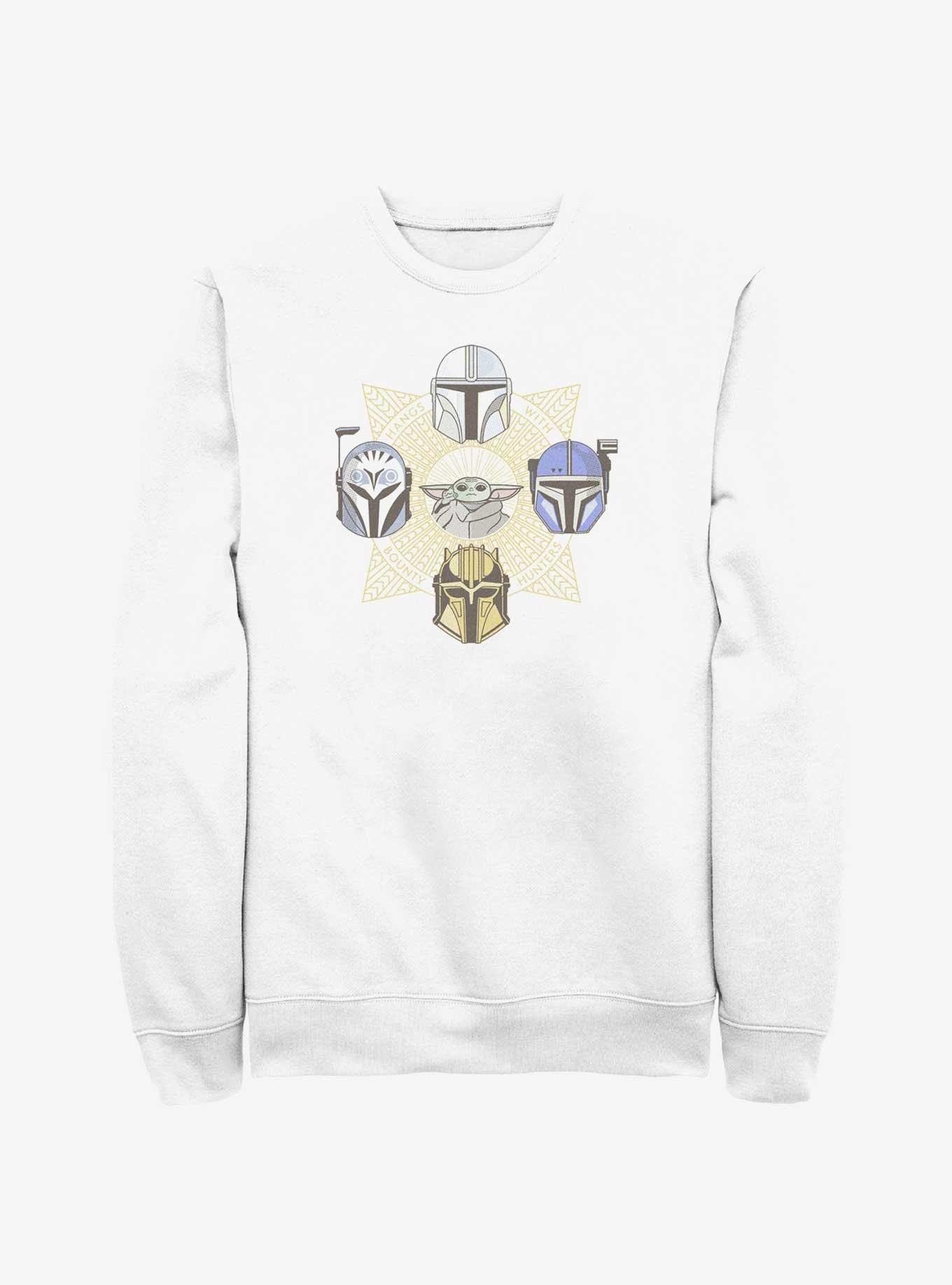 Star Wars The Mandalorian Grogu and Bounty Hunters Sweatshirt, , hi-res