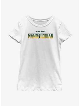 Star Wars The Mandalorian Desert Sunset Logo Youth Girls T-Shirt, , hi-res