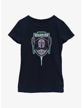 Star Wars The Mandalorian Fierce Warrior Badge Youth Girls T-Shirt, , hi-res
