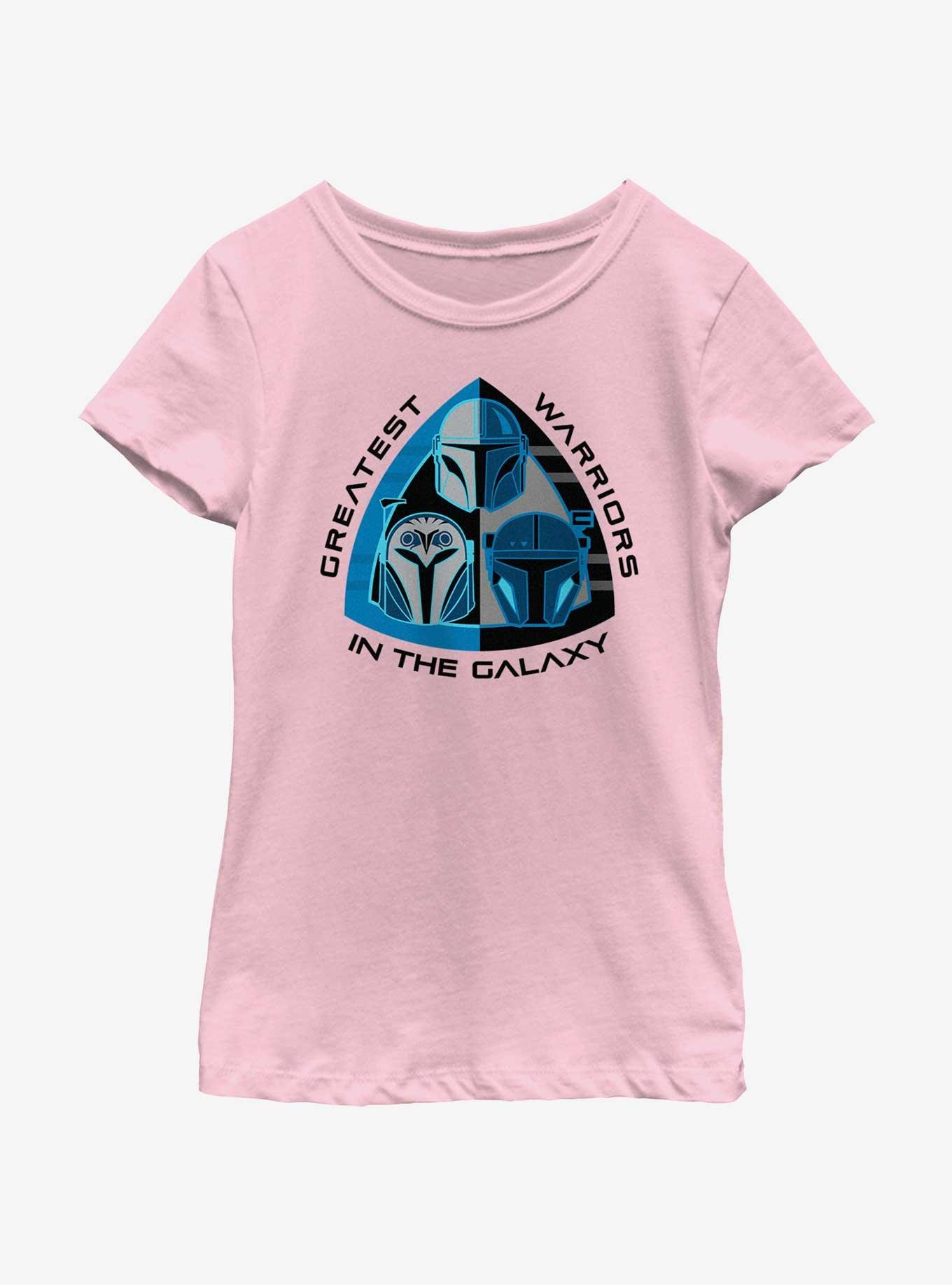 Star Wars The Mandalorian Greatest Warriors In The Galaxy Youth Girls T-Shirt, PINK, hi-res