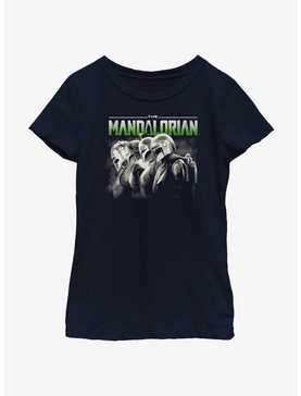 Star Wars The Mandalorian Grunge Mandalorians Lineup Youth Girls T-Shirt, , hi-res