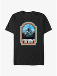 Star Wars The Mandalorian Hyperspace or Bust T-Shirt, BLACK, hi-res
