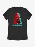 Star Wars The Mandalorian Galaxy's Heroes Logo Womens T-Shirt, BLACK, hi-res