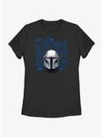 Star Wars The Mandalorian Helmet Schematic Womens T-Shirt, BLACK, hi-res