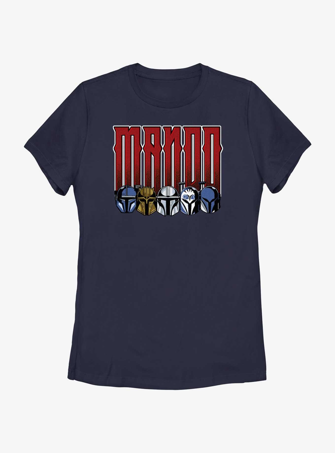 Star Wars The Mandalorian Mando Womens T-Shirt, NAVY, hi-res