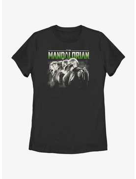 Star Wars The Mandalorian Grunge Mandalorians Lineup Womens T-Shirt, , hi-res