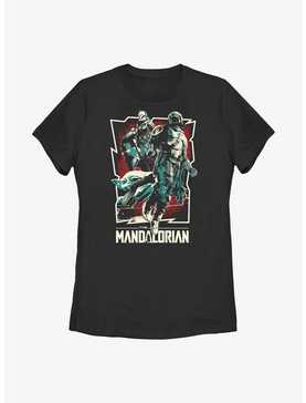 Star Wars The Mandalorian Grunge Rock Star Poster Womens T-Shirt, , hi-res