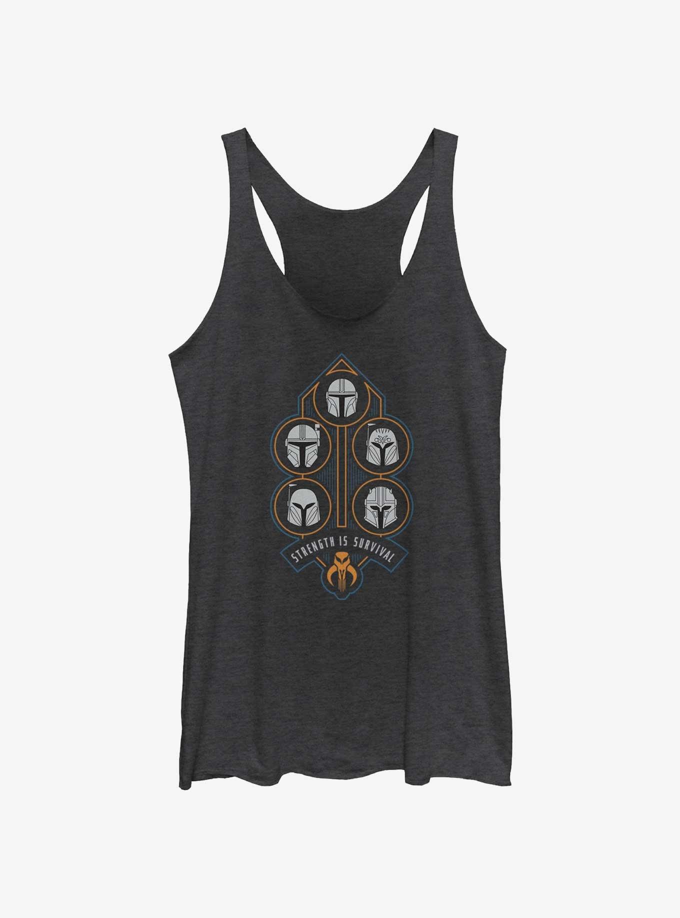 Star Wars The Mandalorian Strength Is Survival Womens Tank Top, , hi-res