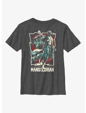 Star Wars The Mandalorian Grunge Rock Star Poster Youth T-Shirt, , hi-res