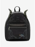 Loungefly Disney Sleeping Beauty Maleficent Glow-In-The-Dark Horns Mini Backpack, , hi-res